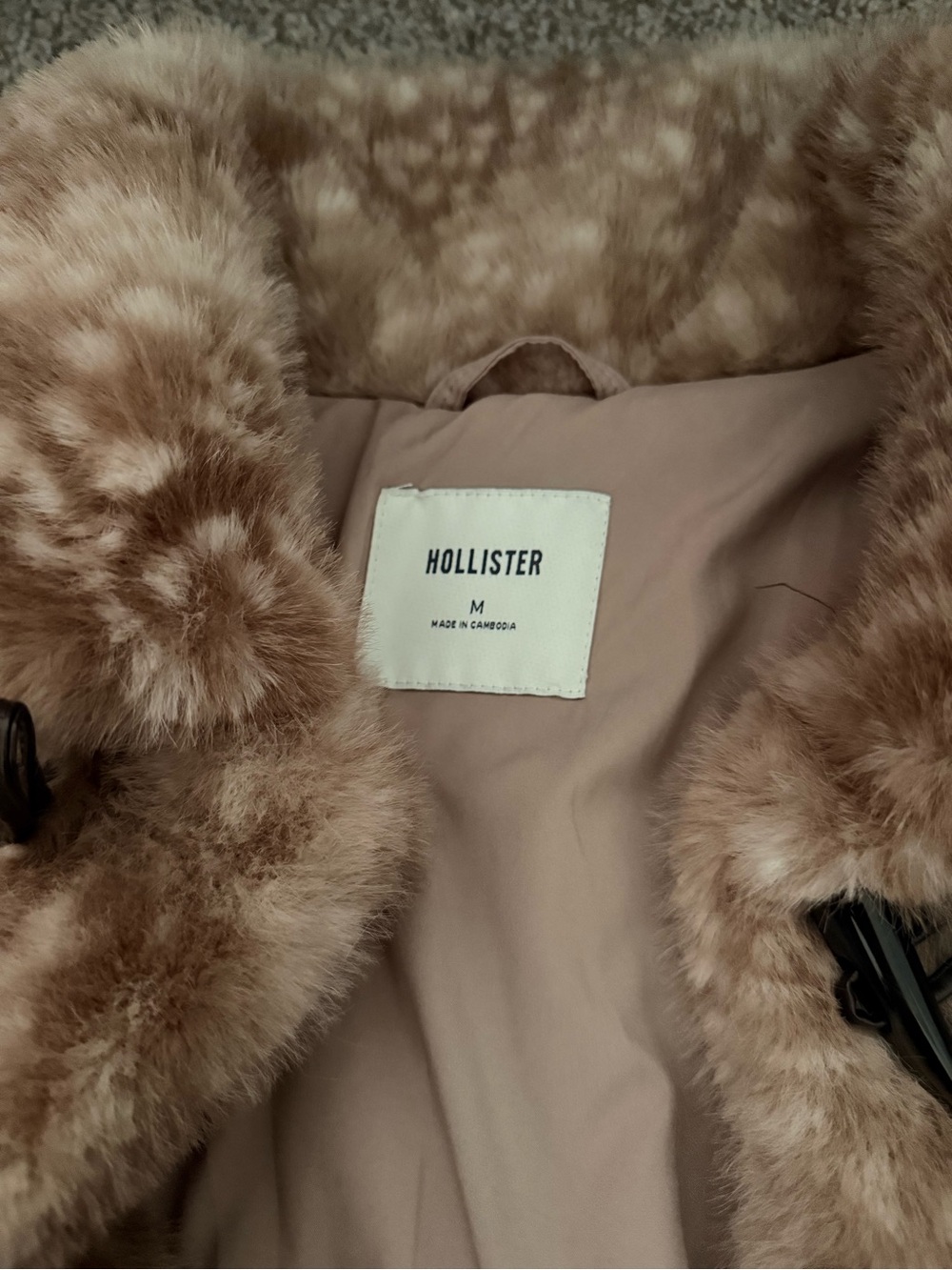 Hollister Faux-Fur Toggle Pea Coat - Picture 3 of 3